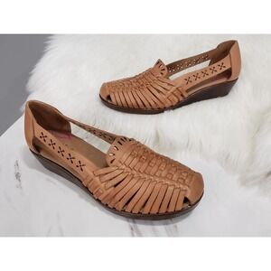 NEW NO BOX 7 NARROW Softspots Comfortiva Trinidad Flats Shoe Leather boho loafer